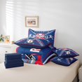 thumbnail image 5 of YST Ensemble de Douillette Simple 7 Pcs, Ensemble de Lit Réversible Baseball Simple, Ensemble de Literie Simple pour Adolescent Garçon avec Douillette Joueur de Baseball, Drap Plat, Drap-Housse, Taies d'Oreiller, Couvre-Oreillers, Toronto, 5 of 5