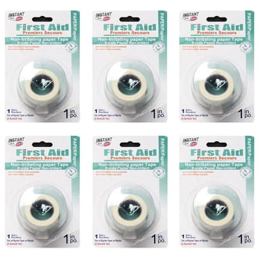 Instant Aid- First Aid Non-Irritating Paper Tape (1 Roll) (Pack of 6) By Purest