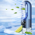 thumbnail image 4 of Bladeless Fan Electric Fan Household Dormitory Cooling Fan Water-Cooled Desktop Fan Blue, 4 of 7