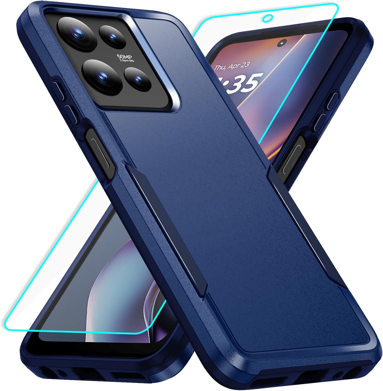 HCTian for Motorola Moto G 2025 Case with Screen Protection: Heavy Duty Protective Shockproof and Scratch Proof Cell Phone case for Moto G 5G 2025