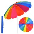 thumbnail image 1 of Costway Parasol de Plage 8 Pi Extérieur Inclinable Pare-Soleil Ancre de Sable avec Sac de Transport, 1 of 10