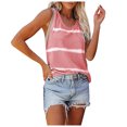 thumbnail image 2 of LSLJS Débardeurs à Col Rond pour Femmes Mode Femmes Été Ample Imprimé T-Shirt à Col Rond Manches Courtes Blouse Décontractée, 2 of 5