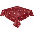 thumbnail image 3 of Nappe Commémorative Patriotique Carrée Imperméable et Antitaches, Nappe Essuyable Sans Plis pour Rond/rectangulaire/ovale/carré/salle à Manger/fête, Étoiles Rouge Bleu Feux d'Artifice 4 Juillet 60x60, 3 of 5