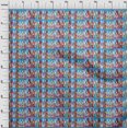 thumbnail image 4 of oneOone Cotton Poplin Medium Blue Fabric African Sewing Craft Projects Fabric Prints by Yard 42 Inch Wide, 4 of 4