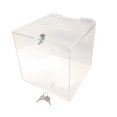 thumbnail image 1 of 8"W x 8"H Locking Ballot Box Suggestion Comment Qty 1 Raffle Contest Bin Secure Clear Slotted Hinged by Marketing Holders, 1 of 4