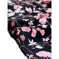 thumbnail image 5 of Unique Bargains Jupe Midi Évasée à Imprimé de Feuilles pour Femme, Noir, TG, 5 of 5