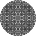 thumbnail image 1 of Ahgly Tapis Rond Lavable en Machine Intérieur Transitionnel Gris Canon, 3 Pieds Rond, 1 of 7