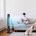 thumbnail image 2 of HOMCOM Tower Fan for Bedroom w/ Oscillating, Remote Controller, Black, 2 of 10