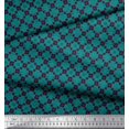 thumbnail image 3 of Soimoi Cotton Poplin Fabric Check & Floral Artistic Print Fabric by Yard 42 Inch Wide, 3 of 3
