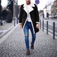 thumbnail image 1 of EGNMCR Jackets for Men Men Winter Warm Turndown Neck Softshell for Windproof Soft Coat Jacket, 1 of 6
