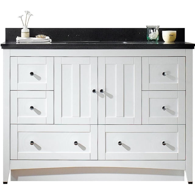 Imaginations Américaines 47,6 pouces W Vanity Set Blanc