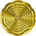 thumbnail image 1 of Ahgly Company Tapis de Zone Rond d'Intérieur Lavable à la Machine, Transitionnel, Jaune Audacieux, 5 Pieds Rond, 1 of 7