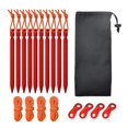 thumbnail image 1 of Almencla 10pcs 7001 Aluminum Tent Stakes - Ultralight Tri-cone Tent Pegs Red, 1 of 8