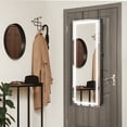 thumbnail image 4 of Costway LED Mirror Jewelry Cabinet Wall/Door Mounted  47" Armoire 3 Color Light Black, 4 of 10