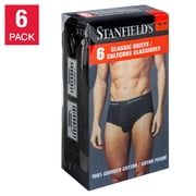 Stanfield’s Men’s Briefs, 6-pack (Black, XXL)