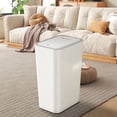 thumbnail image 5 of Bathroom Trash Can Trash Can for Bathroom Trash Can with Lid Garbage Can with Press Lid Plastic Wastebasket with Popup Lid for Toilet Office Bedroom Trashcan Trash Can with Lid, 5 of 5