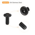 thumbnail image 4 of Unique Bargains Flanged Button Head Socket Cap Screws, 50 Pack M3x8mm 304 Stainless Steel Bolts, 4 of 5