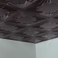 thumbnail image 5 of Fasade Art Deco Vinyl 2ft x 2ft Lay-In Ceiling Panel Smoked Pewter 5 Pack, 5 of 5