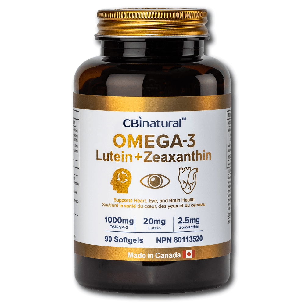 Omega-3 1000mg & Lutein 20mg & Zeaxanthin 2.5 mg, 90 softgels, 3