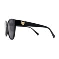 thumbnail image 4 of Timeless Classic Slick Oversize Cat Eye Mod Chic Plastic Sunglasses All Black, 4 of 4