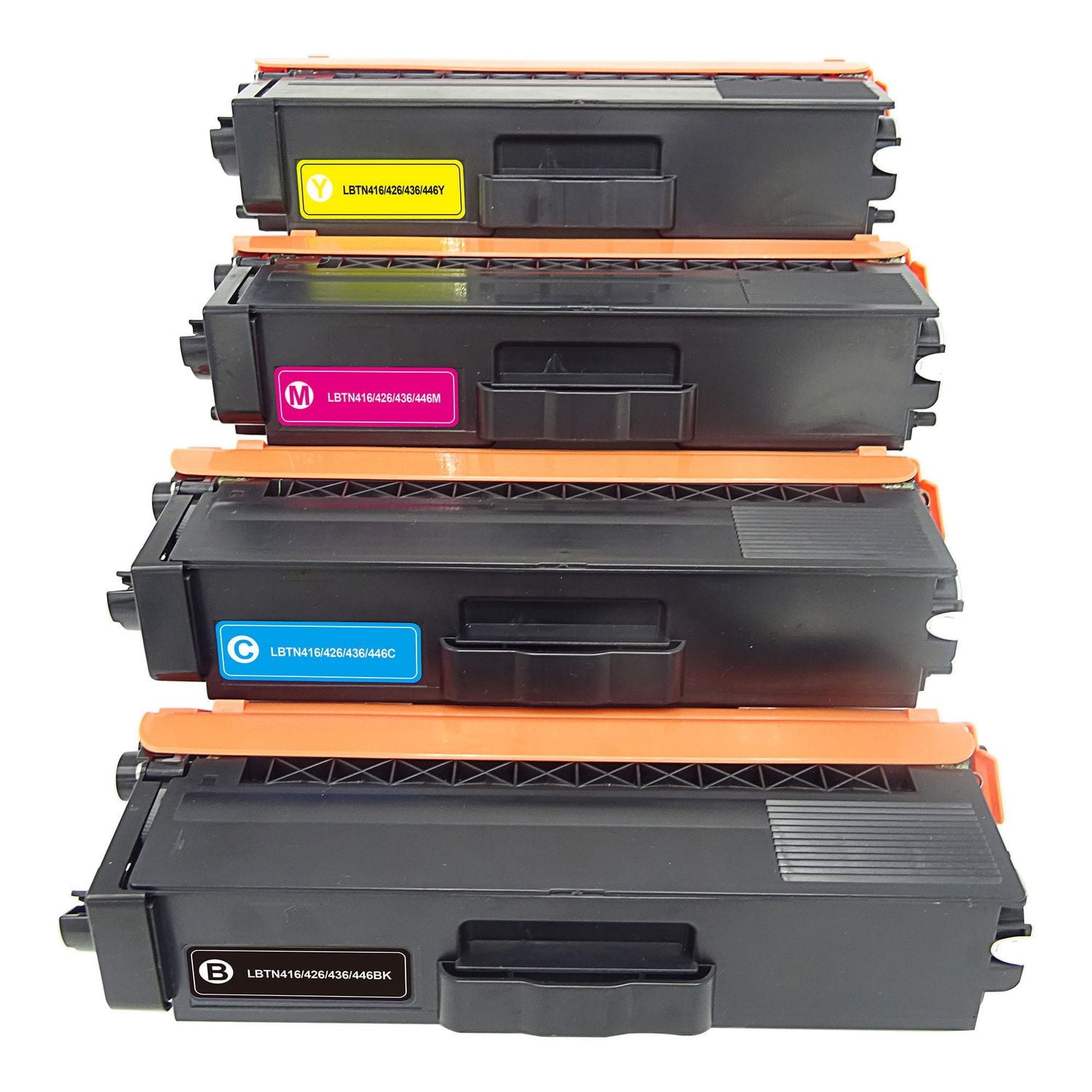 L-ink Ensemble de cartouches compatibles de toner TN210 (TN-210)(Noir, Cyan, Magenta, Jaune)