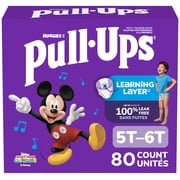 Pull-Ups Boys' Potty Training Pants, 5T-6T (46-60 lbs), 80 Count