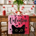 thumbnail image 5 of Valentine's Day Decorations Valentine's Day Heart Print Table Flags Party Table Kitchen Mats, 5 of 5