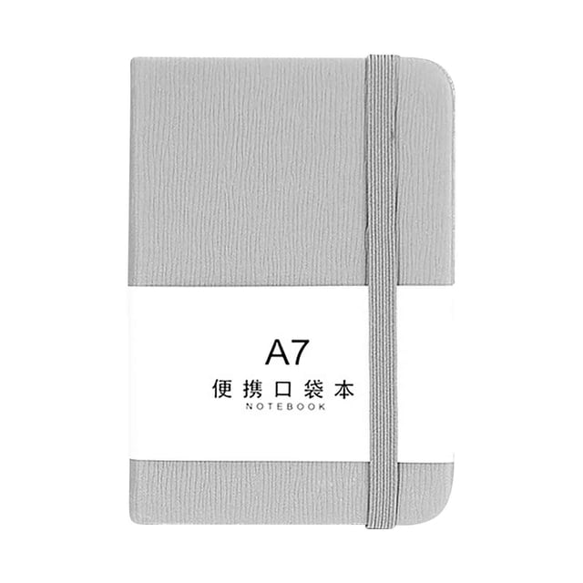 Cagogo under $5 A7 Notebook, A7 Pocket Notebook Notepad, Thickened Paper Journal for Office Study, Horizontal Lined Writing Notebook, Portable Memo Book for Daily Planning Notes