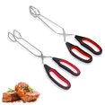 thumbnail image 2 of Transemion 2x Steel BBQ Tongs Impact-resistant Non-deformable TPR Handle For Comfortable Grip Barbecue, 2 of 6