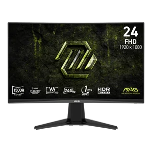 MSI 24" 1920 x 1080 (FHD) 240Hz 4ms (GTG) Courbé VA Moniteur de jeu Tilt réglable (MAG 245C X24)