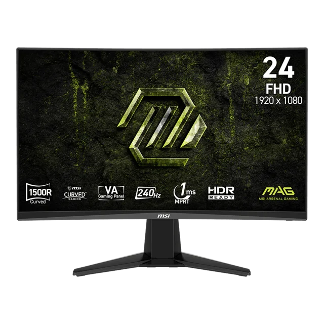 MSI 24 Po 1920 x 1080 (FHD) 240 Hz 4 Ms (GTG) Moniteur de Jeu Incurvé VA Inclinaison Réglable (MAG 245C X24)