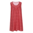 thumbnail image 3 of Pompotops Robe d'Été à Imprimé pour Femme, Manches Courtes, Col Rond, Robe Ample, Robe de Plage, Robe Soleil, Robe Midi Fluide à Volants, 3 of 7