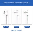 thumbnail image 2 of mmirethe Model Train Lamppost with Ladder Home Landscape Decorations LED Railway Light Miniature Single-Head Track Lamp Table Toys Green（Scale 1:120）, 2 of 8
