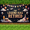thumbnail image 2 of Decorative Design Retirement Party Banner Starry Theme Retirement Celebration Balloon Champagne Backdrop for Retirement Party Indoor Decoration Photo Opportunity, 2 of 5