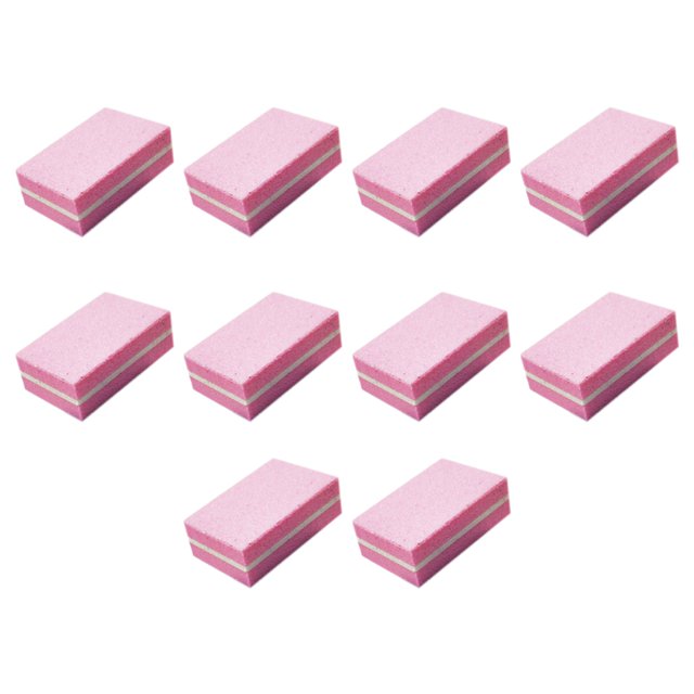 10 Pcs Bloc de Tampon pour Ongles 2 Côtés Tampon Professionnel pour Art des Ongles Tampon de Manucure