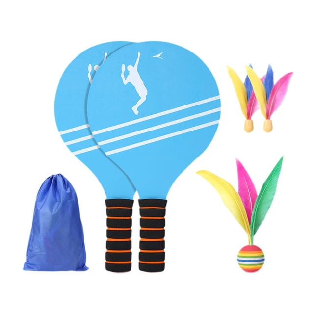 Lipstore 2 Pieces Badminton Set Exercise Badminton Racket for Outdoor Indoor Children B
