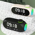 thumbnail image 1 of XWSHYW Speakers Bluetooth Wireless Bluetooth Speaker Bluetooth 5.0 Portable Heavy Bass Hifi Sound Quality Stereo Surround Sound Built-In Led Color Lights Alarm Clock Function Fm Radio Function, 1 of 7