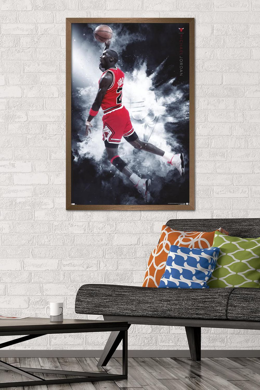 Michael Jordan - Burst Wall Poster