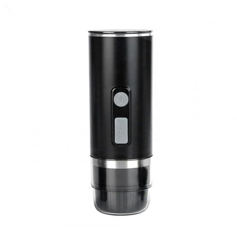 Portable Electric Espresso Machine Type-C Charging Wireless High-Voltage Coffee Maker for Camping Hiking Black
