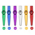 thumbnail image 2 of Amdohai Muslady 6pcs Aluminum Alloy Kazoo Musical Instrument for Child, 2 of 8