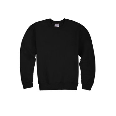 Jerzees Chandail en Molleton en Molleton pour Jeunes, Noir, Large