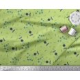 thumbnail image 3 of Soimoi Rayon Fabric Airplane,Guitar Wire & Notes Musical Instrument Printed Fabric 1 Yard 42 Inch Wide, 3 of 3