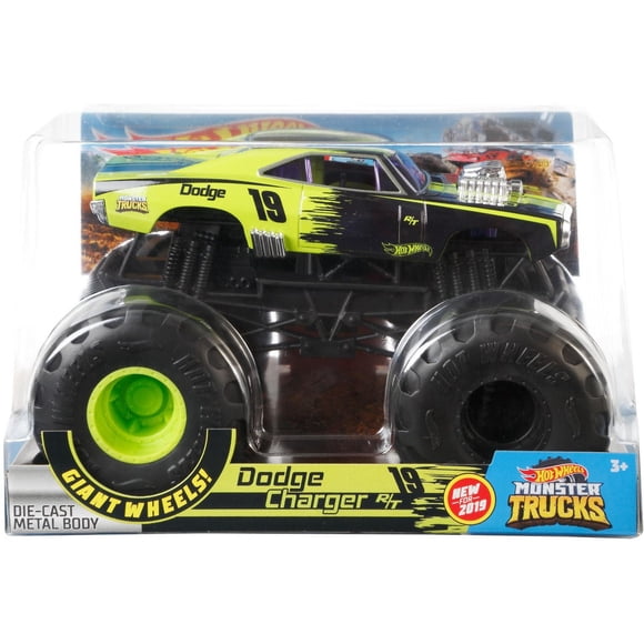 Hot Wheels Monster Trucks 1:24 Dodge Charger R/T Vehicle