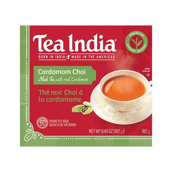 Tea India Cardamom Chai, 80 Tea Bags