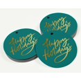 thumbnail image 3 of Inkdotpot Pack Of 100 Happy Holiday Favor Paper Tags Craft Real Gold Foil Hang Tags, 3 of 6