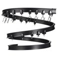 thumbnail image 1 of Unique Bargains Flexible Curved Ceiling Curtain Track Bendable Mount for Curtain Rail Bunk  Window Room Divider (Black, 9.8ft), 1 of 7
