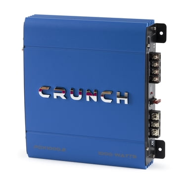 Crunch PowerDriveX 1000 Amplificateur Stéréo de Voiture A/B Bleu Exclusif à 2 Canaux Watts