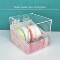 thumbnail image 4 of Acrylic Eyelash Tape Cutter, Eyelash Tape Dispenser, Two Grid Acrylic Cutter Holder with Transparent Flip Cover, Fast Tape Cutting, for Beauty Salons, Home, and Office Use, 4 of 7