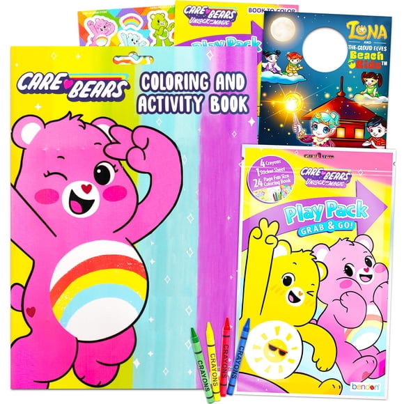 Bendon Publishing Care Bears Activity Book Set Care Bears Coloring Book Bundle - Care Bears Activity Set Featuring Care Bears Stickers Care Bears Games Care Bear Puzzles and More