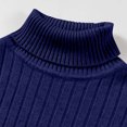 thumbnail image 3 of fatyb Chandail pour Hommes à Col Roulé Décontracté Tricoté Extensible à Manches Longues Hauts Chauds d'Automne Hiver pour Hommes, 3 of 5